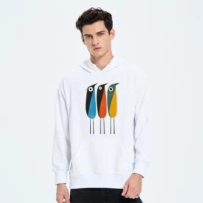 Tokyo-Tiger Bold Shape Birds Classic Hoodie