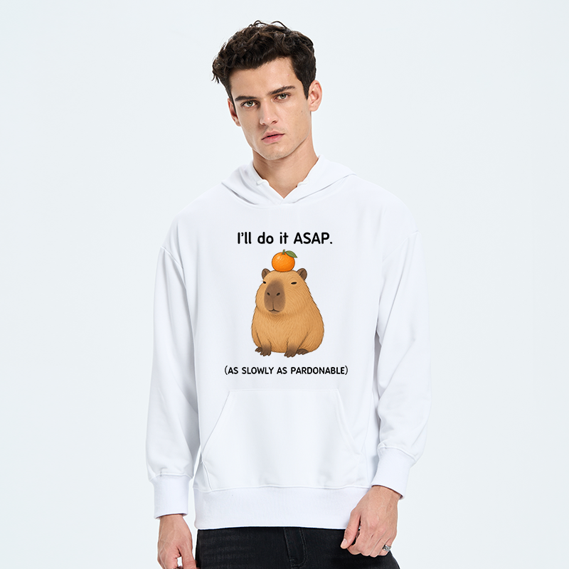 Tokyo-Tiger Slow Task Capybara Meme Classic Hoodie