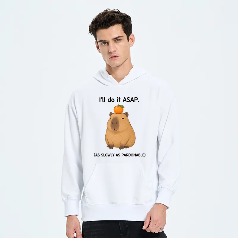 Tokyo-Tiger Slow Task Capybara Meme Classic Hoodie