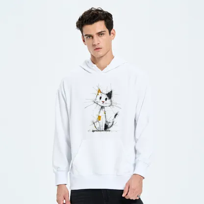 Tokyo-Tiger Minimal Splash Ink Cute Cat Classic Hoodie