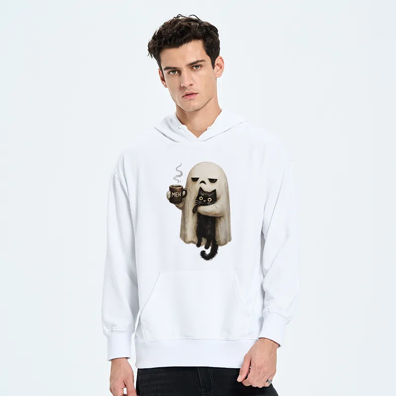 Tokyo-Tiger Ghost Cat Coffee Mood Classic Hoodie
