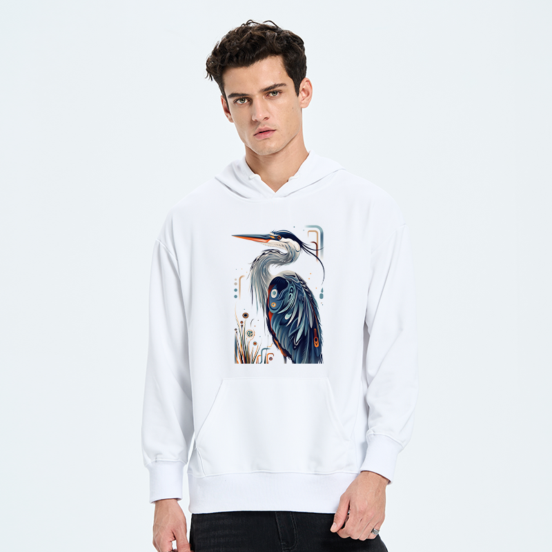 Tokyo-Tiger Stylish Blue Heron Classic Hoodie