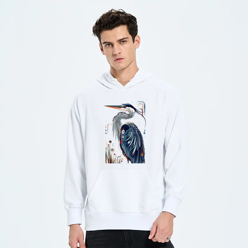 Tokyo-Tiger Stylish Blue Heron Classic Hoodie