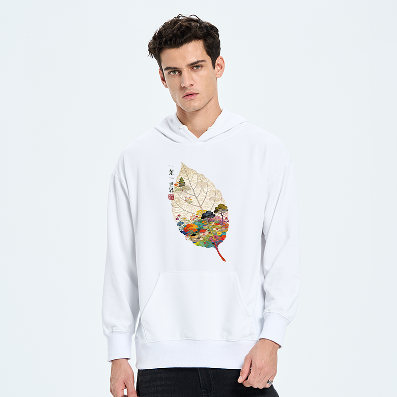 Tokyo-Tiger One Leaf Holds A Tiny Colorful World Classic Hoodie
