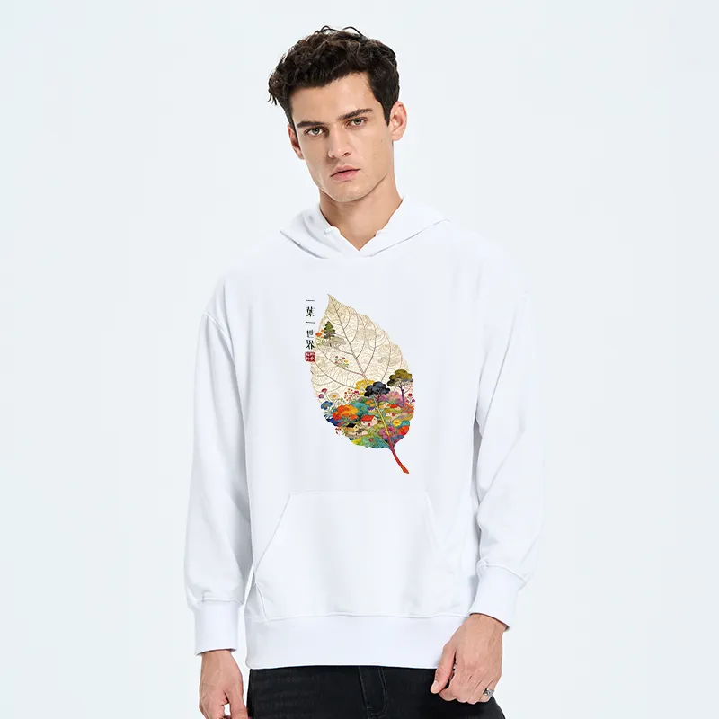 Tokyo-Tiger One Leaf Holds A Tiny Colorful World Classic Hoodie
