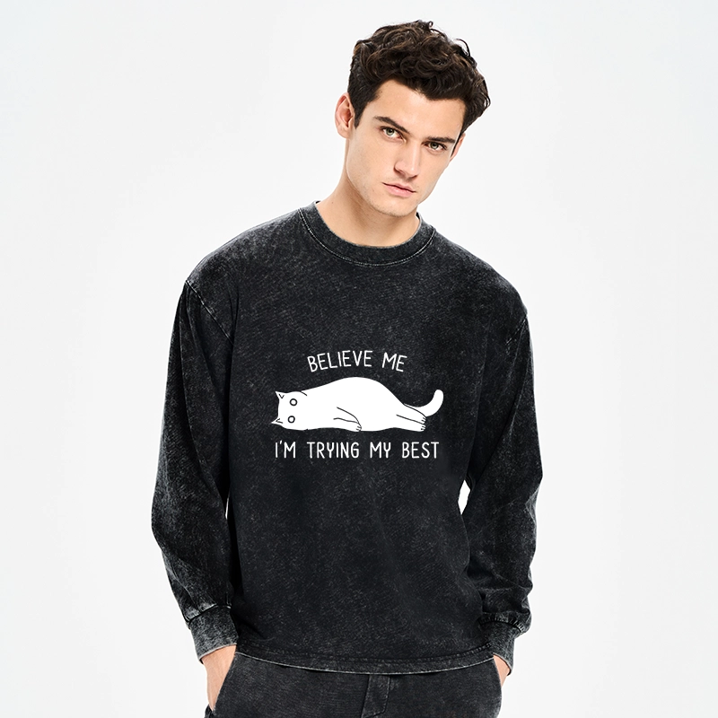 Tokyo-Tiger When Life Is Hard Nap First Washed Long Sleeve T-Shirt