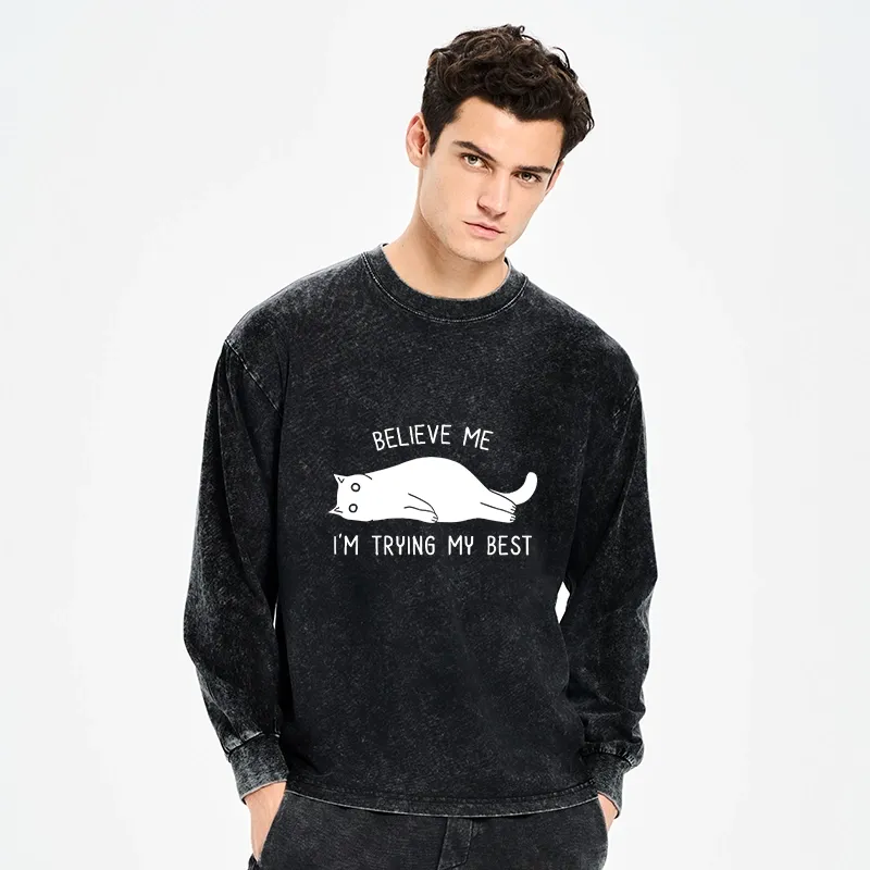 Tokyo-Tiger When Life Is Hard Nap First Washed Long Sleeve T-Shirt