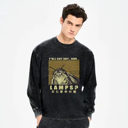 Tokyo-Tiger Moth Obsessed With The Light Washed Long Sleeve T-Shirt