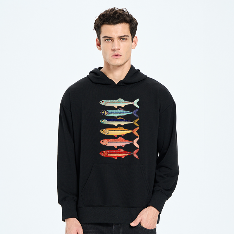 Tokyo-Tiger Colorful Fish Stack Classic Hoodie