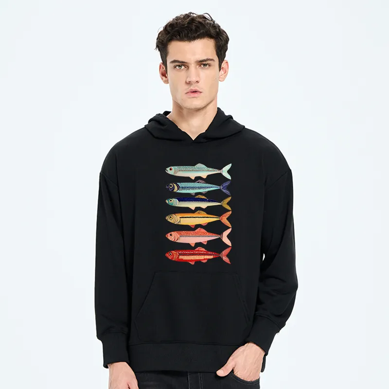 Tokyo-Tiger Colorful Fish Stack Classic Hoodie