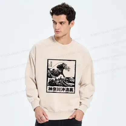Tokyo-Tiger Legendary Wave Washed Sweatshirt