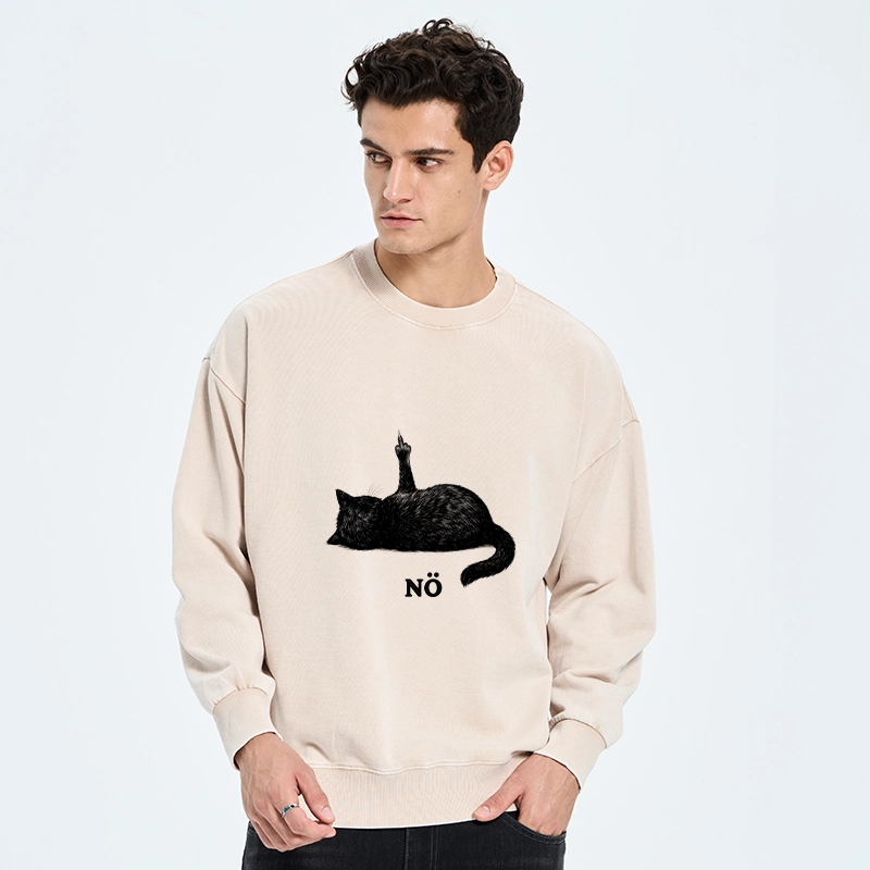 Tokyo-Tiger Cat Refused Washed Sweatshirt