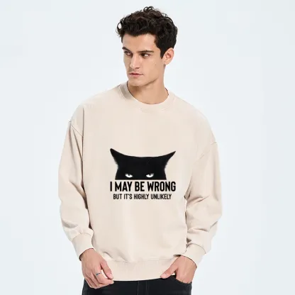 Tokyo-Tiger Cat Can Do No Wrong Washed Sweatshirt