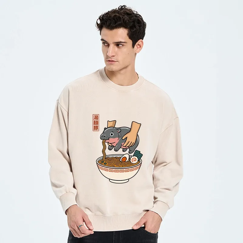 Tokyo-Tiger Noodles Got Me Washed Sweatshirt