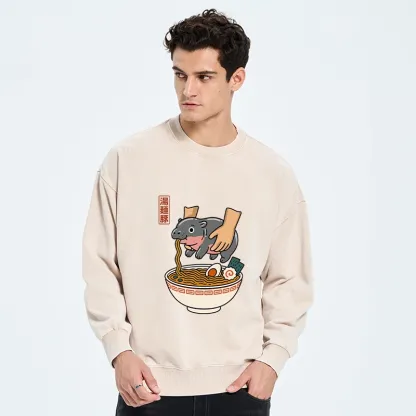 Tokyo-Tiger Noodles Got Me Washed Sweatshirt
