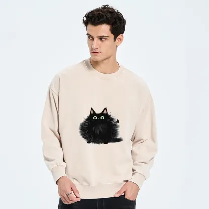 Tokyo-Tiger Cat's Approval Washed Sweatshirt