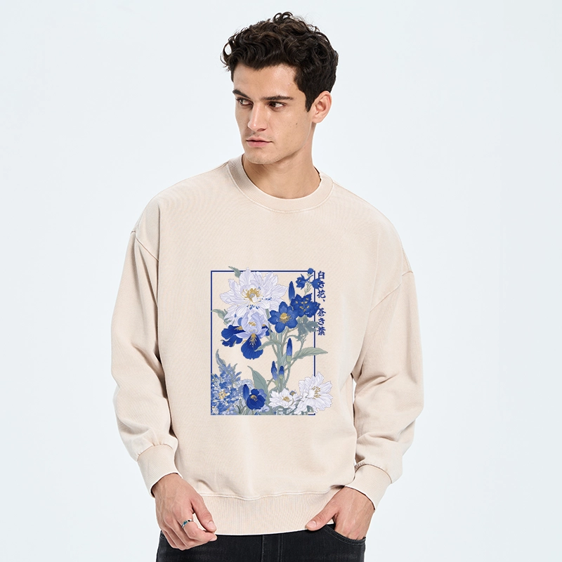 Tokyo-Tiger Blossoms Of The Firmament Washed Sweatshirt