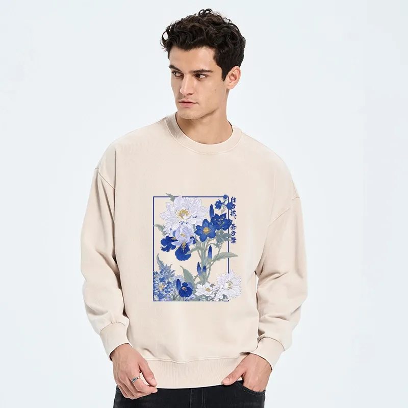 Tokyo-Tiger Blossoms Of The Firmament Washed Sweatshirt