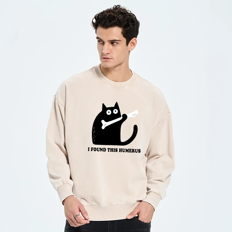 Tokyo-Tiger Cat Found This Humerus Washed Sweatshirt