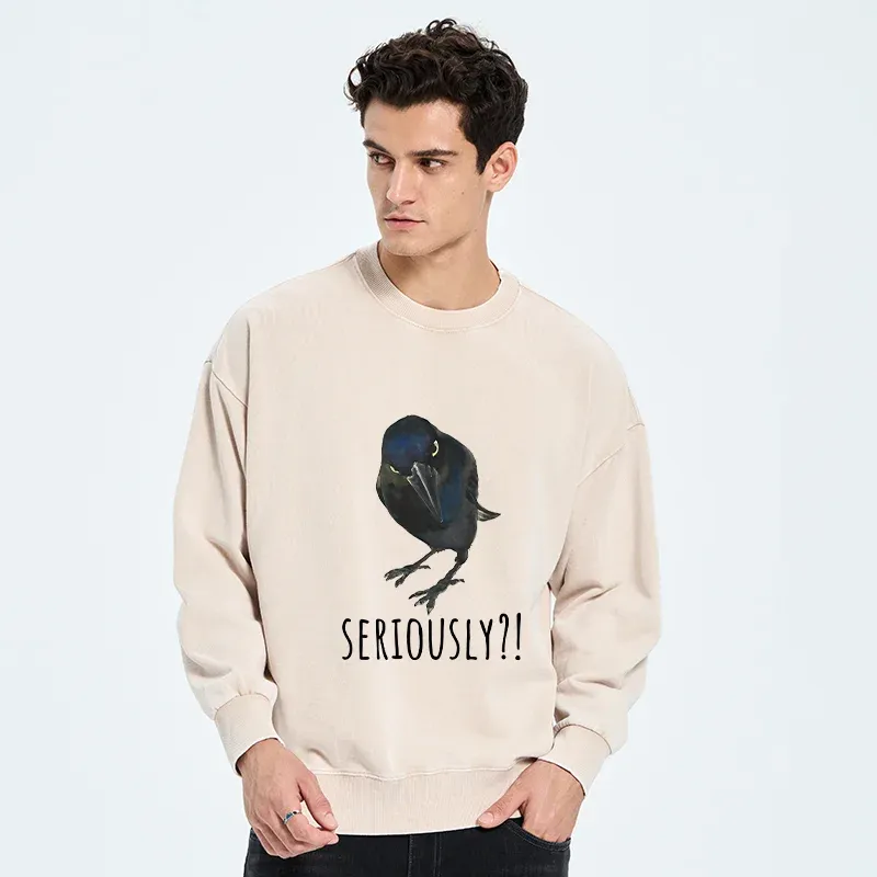 Tokyo-Tiger Raven's Question Washed Sweatshirt