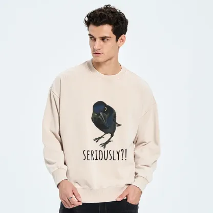 Tokyo-Tiger Raven's Question Washed Sweatshirt