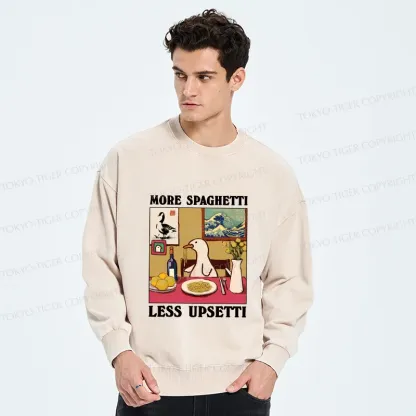 Tokyo-Tiger More Spaghetti Less Upsetti Goose Washed Sweatshirt