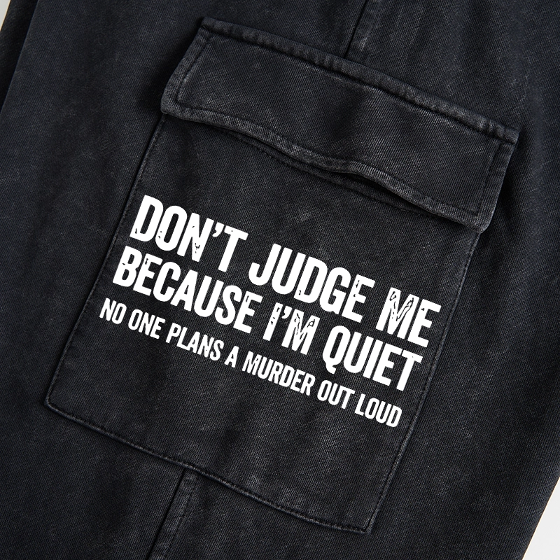 Tokyo-Tiger Sarcastic Funny Quote Washed Utility Sweatpants