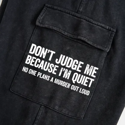 Tokyo-Tiger Sarcastic Funny Quote Washed Utility Sweatpants