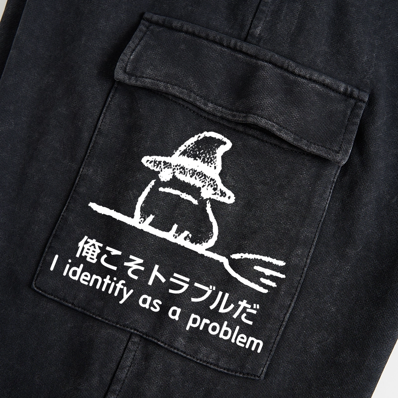 Tokyo-Tiger Mischief Magic Dude Washed Utility Sweatpants