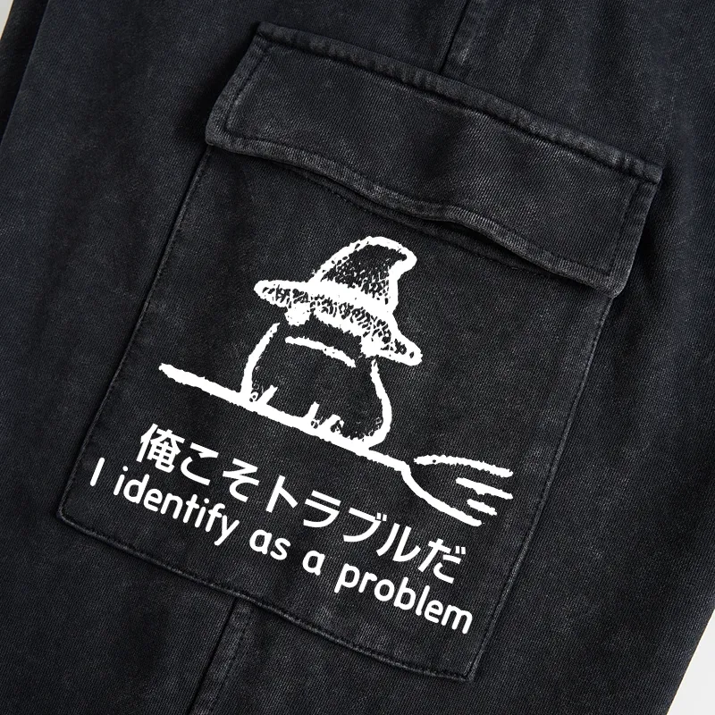 Tokyo-Tiger Mischief Magic Dude Washed Utility Sweatpants
