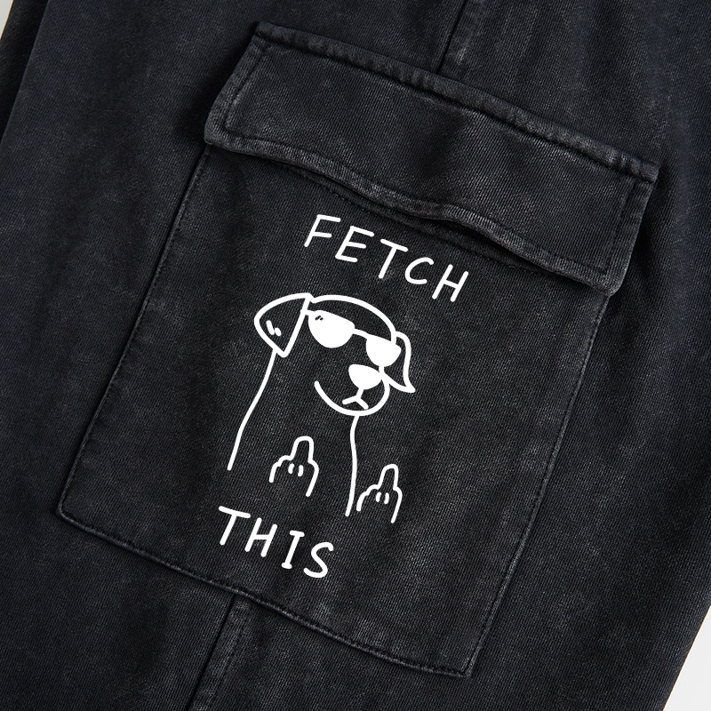 Tokyo-Tiger Rebellious Dog Washed Utility Sweatpants