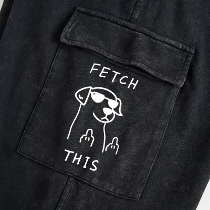 Tokyo-Tiger Rebellious Dog Washed Utility Sweatpants