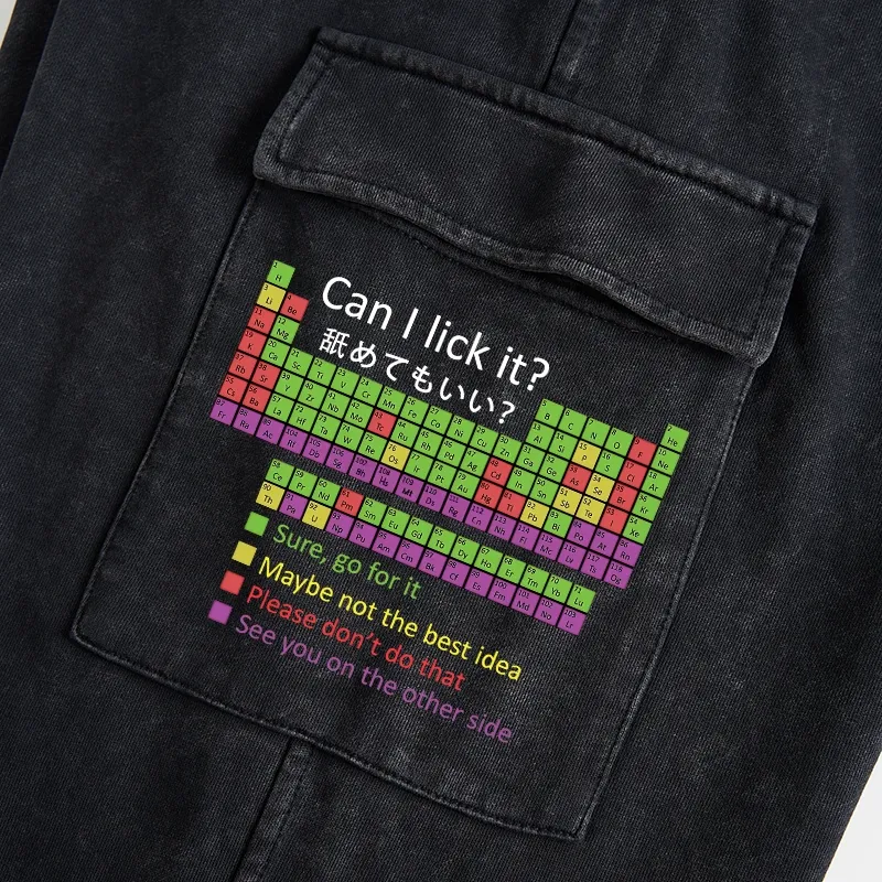 Tokyo-Tiger Can I Lick It Washed Utility Sweatpants