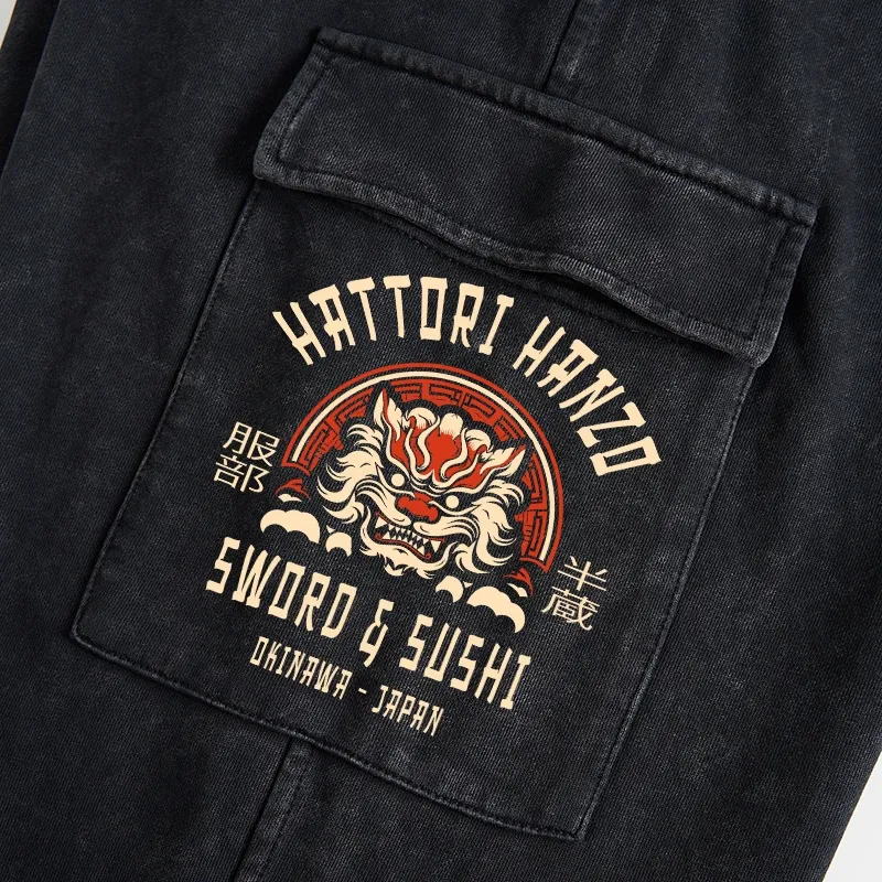 Tokyo-Tiger Hattori Hanzo Sword Washed Utility Sweatpants