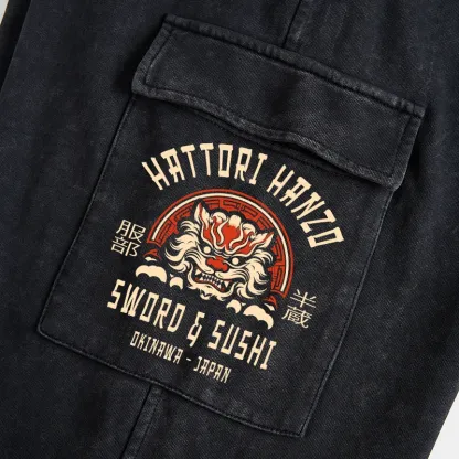 Tokyo-Tiger Hattori Hanzo Sword Washed Utility Sweatpants