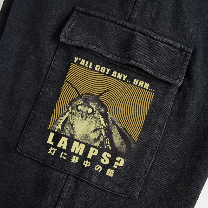 Tokyo-Tiger Moth Obsessed With The Light Washed Utility Sweatpants