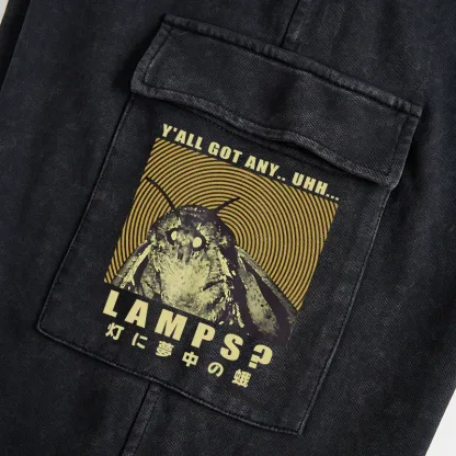 Tokyo-Tiger Moth Obsessed With The Light Washed Utility Sweatpants