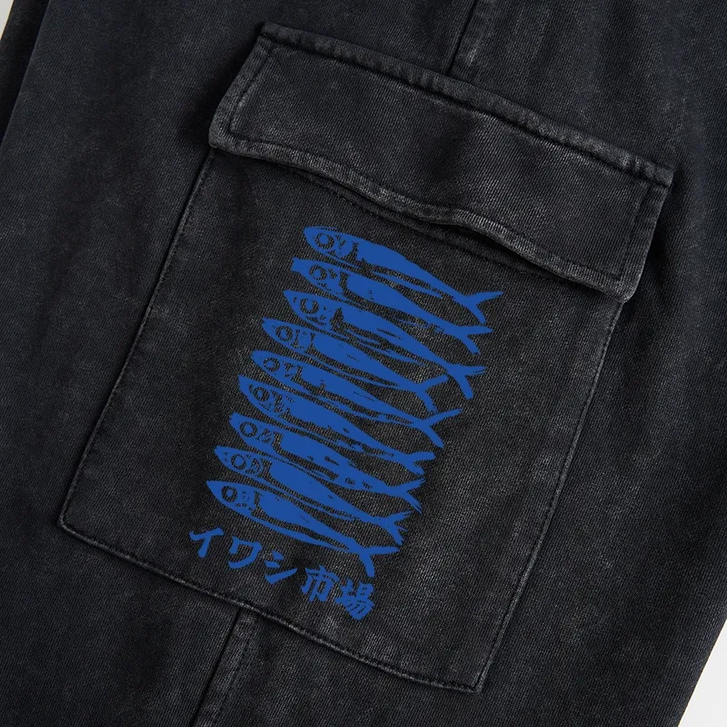 Tokyo-Tiger Sardine Market Washed Utility Sweatpants