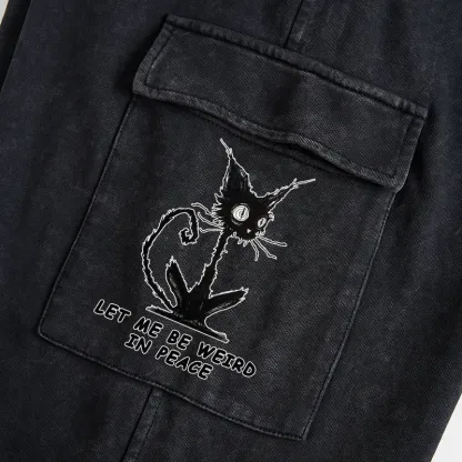 Tokyo-Tiger Cat Gradually Became Strange Washed Utility Sweatpants