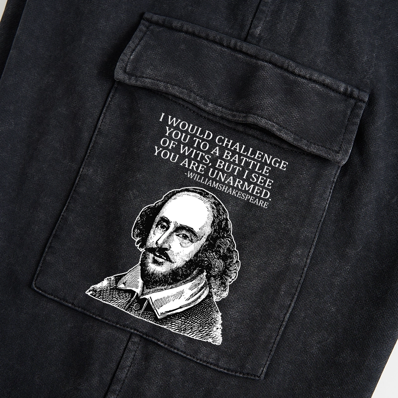 Tokyo-Tiger Your Intelligence Is Inferior To Mine Washed Utility Sweatpants