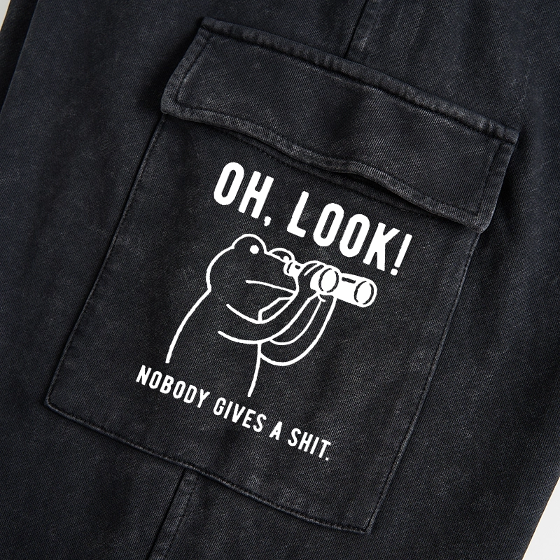 Tokyo-Tiger Frog of Indifference Washed Utility Sweatpants