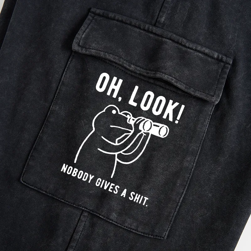 Tokyo-Tiger Frog of Indifference Washed Utility Sweatpants