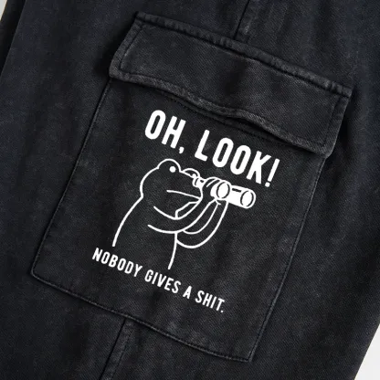 Tokyo-Tiger Frog of Indifference Washed Utility Sweatpants