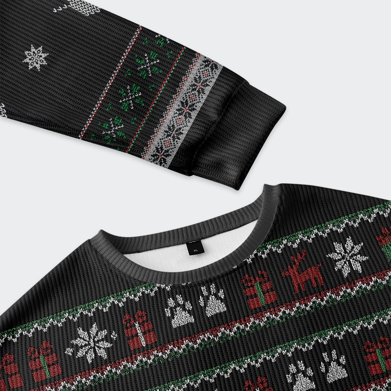 Tokyo-Tiger The Arrested Cat Christmas Ugly Sweatshirt