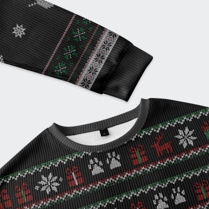 Tokyo-Tiger The Arrested Cat Christmas Ugly Sweatshirt