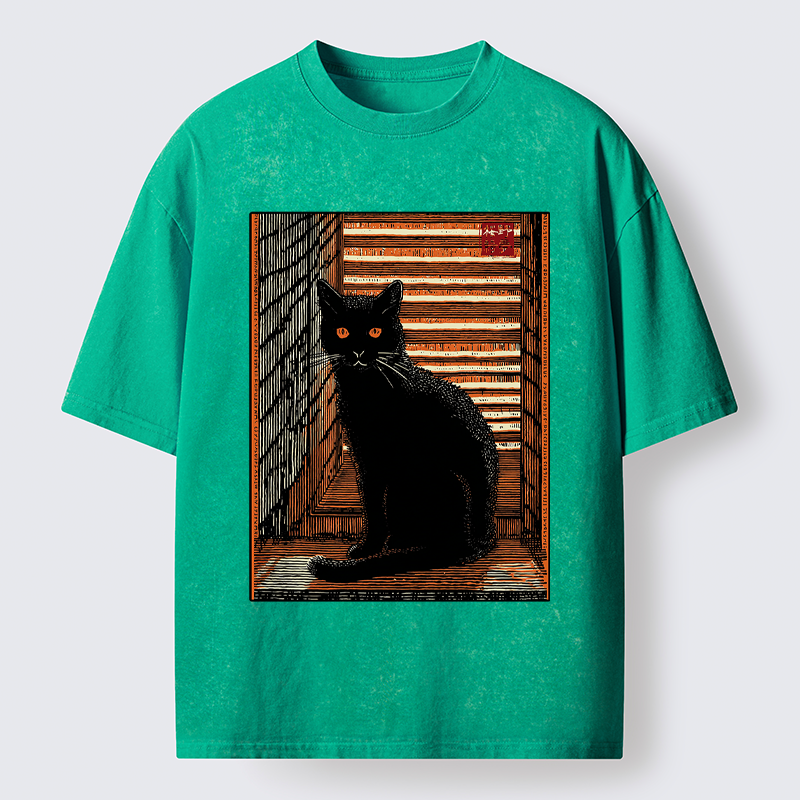 Tokyo-Tiger Guardian of the Steps Washed T-Shirt