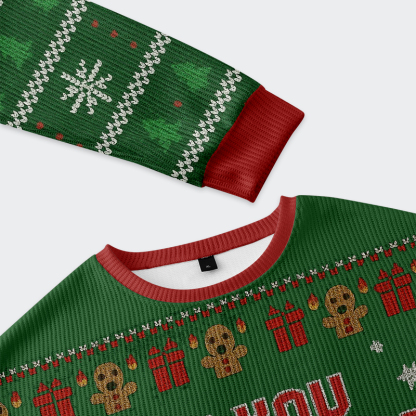 Tokyo-Tiger Vintage Krampus Sees you When you're bad Christmas Ugly Sweatshirt