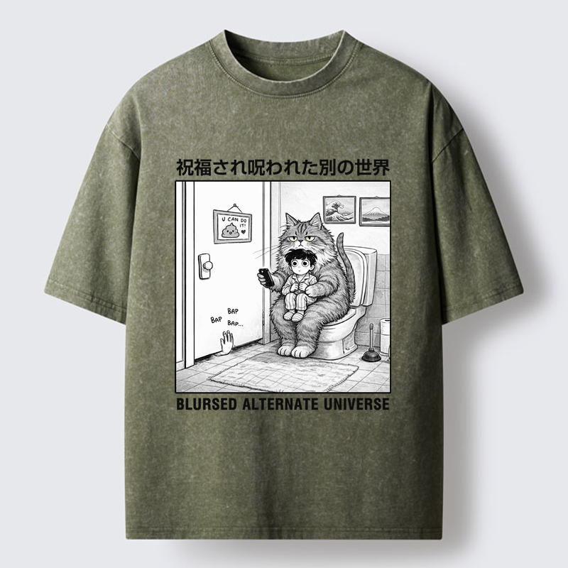 Tokyo-Tiger A Blursed World Washed T-Shirt