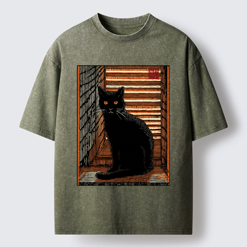Tokyo-Tiger Guardian of the Steps Washed T-Shirt