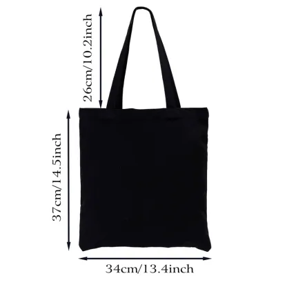 Tokyo-Tiger Black Cat and Lotus Flower Tote Bag